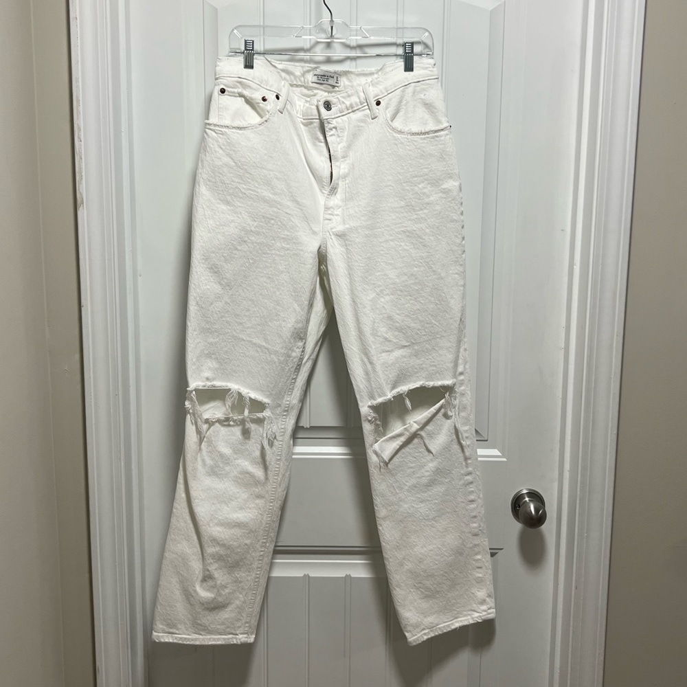 Abercrombie 90s straight ultra high rise